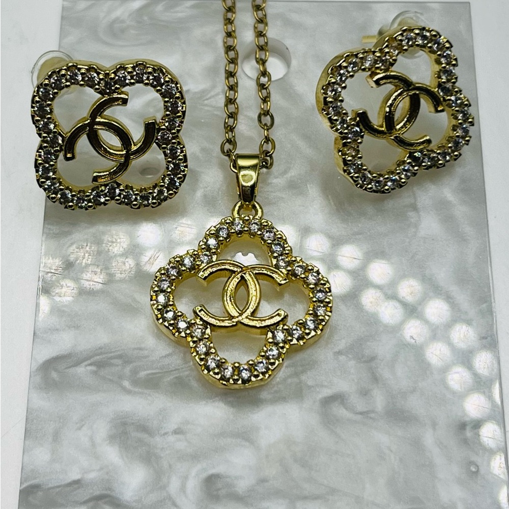 Gold and Silver Women's Jewelry Set